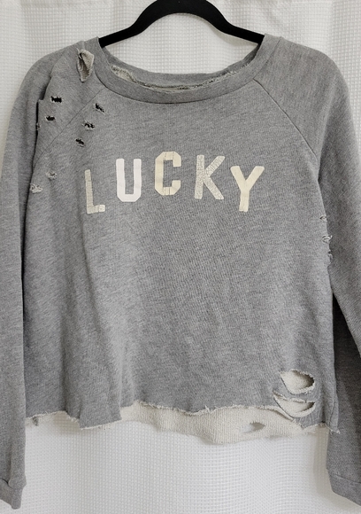 Lucky Brand Sweaters - Lucky Brand Crop Sweatshirt☘️